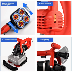 Đa-Chức Năng Bụi Miễn Phí Bề Mặt Bê Tông Edger 110V/220V 3800W Dài Rod Đánh Bóng Sàn Máy Mài Bê Tông Máy Mài - Product Image 4