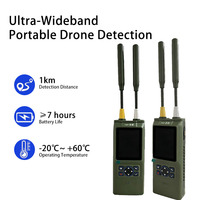 Detector de Drones Portátil de Banda Ultra Ancha Shengli W08, Escáner de Banda Completa de 100MHz-8000MHz, Alcance de 1km, Batería de 7h, OFDM FM FPV Anti-Drones