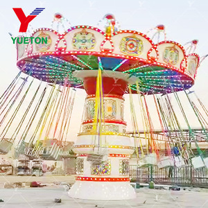 Chaise volante de fête foraine, manège à chaîne tournante, parc d'attractions, sensations fortes, grande balançoire extrême, chaise volante pour enfants et adultes - Product Image 3