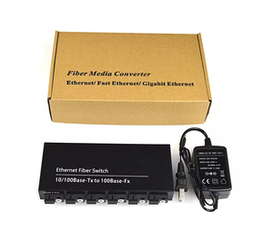 25KM 6 Portlu 10/100/1000M POE <span class=keywords><strong>Switch</strong></span> 2 Elektrik Tek Modlu Medya Dönüştürücü 2 Portlu 1000M Optik Fiber <span class=keywords><strong>Switch</strong></span> - Product Image 6
