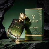 Botol Parfum Produk Baru Hijau Custom 100Ml Persegi Alas Tebal 50Ml Botol Parfum dengan Kemasan dan Tutup