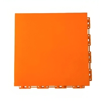Dalles de sol modulaires en PP emboîtables 25x25cm pour patinage à roulettes, terrains de sport extérieurs et terrains de football