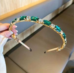 <span class=keywords><strong>Fascia</strong></span> per Capelli in Cristallo Za Multicolore 2020 per Donne, Accessori per Capelli in Vetro Lucido, Cerchietto Geometrico da Matrimonio, Regalo per Ragazze, Gioielli per Capelli - Product Image 5