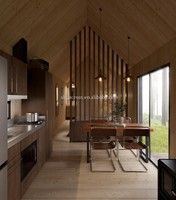 Une cabane à cadre Kit complet de petite maison Maison écologique Petites maisons pour vivre Maisons de jardin modernes Kit de conception modulaire Cabines
