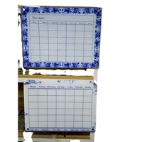 Tableaux blancs magnétiques effaçables à sec en acrylique personnalisés avec message imprimé, pour table et calendrier pour réfrigérateur