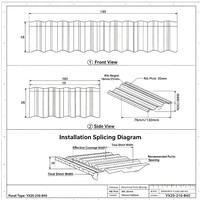 Tôles de Toiture en Aluminium Couleur Haute Qualité, Tôles Ondulées en Acier Galvanisé de 2mm, Robustes et Revêtues de Zinc