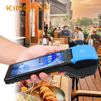 Ucuz fiyat taşınabilir 4G Android Pos bilet mobil park yönetimi için yazıcı ile POS sistemi