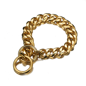 Kalung Rantai Leher Hewan Peliharaan Anjing Stainless Steel Besar Terlaris - Product Image 1
