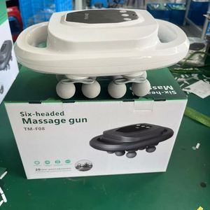Pistolet de massage fascial infrarouge rechargeable avec 6 têtes de massage, moteur à balais, batterie 2000 mAh pour massage corporel des tissus profonds - Product Image 1