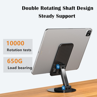 Support de téléphone portable pliable et réglable à 360 degrés, support en aluminium pour téléphone portable, tablette, PC