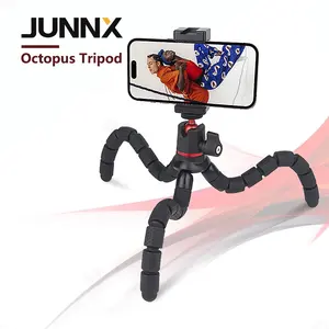 Wholesale New Design Silicone Bluetooth Flexible Sponge Octopus Tripod Holder Cameras Go Pro Tripod Mobile Portable Outdoor