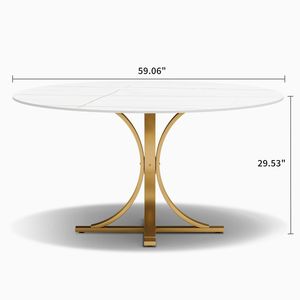 <span class=keywords><strong>Mesa</strong></span> <span class=keywords><strong>de</strong></span> comedor <span class=keywords><strong>de</strong></span> mármol redonda moderna con juego <span class=keywords><strong>de</strong></span> 4 sillas <span class=keywords><strong>de</strong></span> comedor tapizadas en forma <span class=keywords><strong>de</strong></span> <span class=keywords><strong>barril</strong></span> <span class=keywords><strong>de</strong></span> terciopelo blanco - Product Image 5