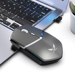 Souris sans fil Zerodate 2,4 GHz rechargeable Type-C pour ordinateur portable professionnel avec récepteur USB, version à piles noire - Product Image 5