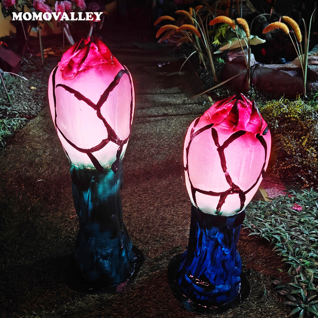Waterproof Luminous Decorative Flower Shaped Lights Artistic Garden Lights Easter Landscape Christmas Led Lights
