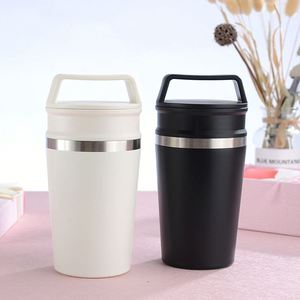 Gobelet à café en acier inoxydable écologique de 12 oz et 16 oz, revêtement poudré, tasse de voyage à technologie sous vide, acier inoxydable 304 - Product Image 4