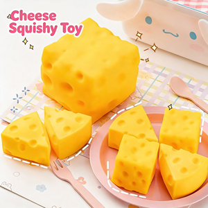 New Chesse Shape <b>Squishy</b> Soft Squeeze Ball Decompression Anti-compression Venting Stress Relief Game Toy - Product Image 3
