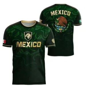 Maillot de football du Mexique pour <span class=keywords><strong>le</strong></span> Mondial 2026, maillot à col rond pour homme, maillot de football à manches courtes - Product Image 3