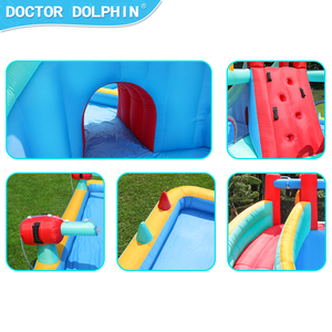 Château gonflable pour enfants, vente chaude, Docteur Dauphin, utilisation à domicile, <span class=keywords><strong>petit</strong></span> château gonflable combiné avec toboggan, nouveau design, prix bas - Product Image 5