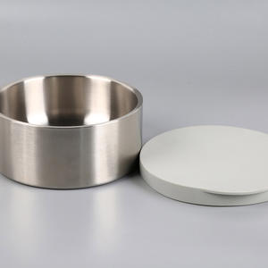 Bol en acier inoxydable de 64 oz, récipient de stockage avec couvercle en silicone pour la cuisine à domicile - Product Image 1