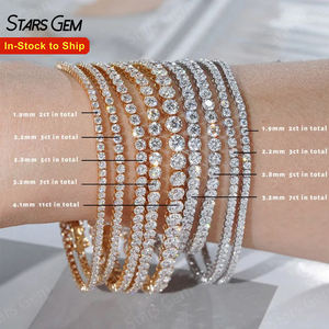Pulsera de Tenis con Diamantes Cultivados en Laboratorio, Oro Sólido de 10K, Certificado IGI, Corte Brillante Redondo, Estilo Clásico, Lista para Enviar - Product Image 1