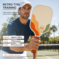 Raquette de pickleball Gen 5 T700 en fibre de carbone, noyau en mousse thermoformée de 16 mm, raquette durable thermoformée