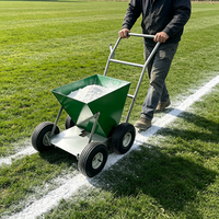 Marqueur de ligne sèche en acier à 2 roues, capacité 50 lb (largeur 2-4 pouces) - Pour terrains de baseball et de football
