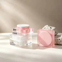 Nouveau produit, pot à crème carré de 10 ml, emballage cosmétique, pot blanc, pot vide pour crème pour les yeux, crème pour le visage, crème de nuit, OEM