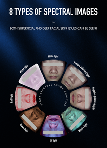 Tragbares Neues 2-in-1 Haar- und Kopfhautdetektor & KI-Gesichtshautdiagnoseanalysator Gesichtshautanalysegerät mit 18 Sprachen - Product Image 2