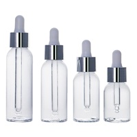 Distributeur d'essence PET PETG en plastique d'usine épais 20ml 30ml 40ml 50ml 60ml 100ml flacon compte-gouttes d'huile essentielle cosmétique de luxe