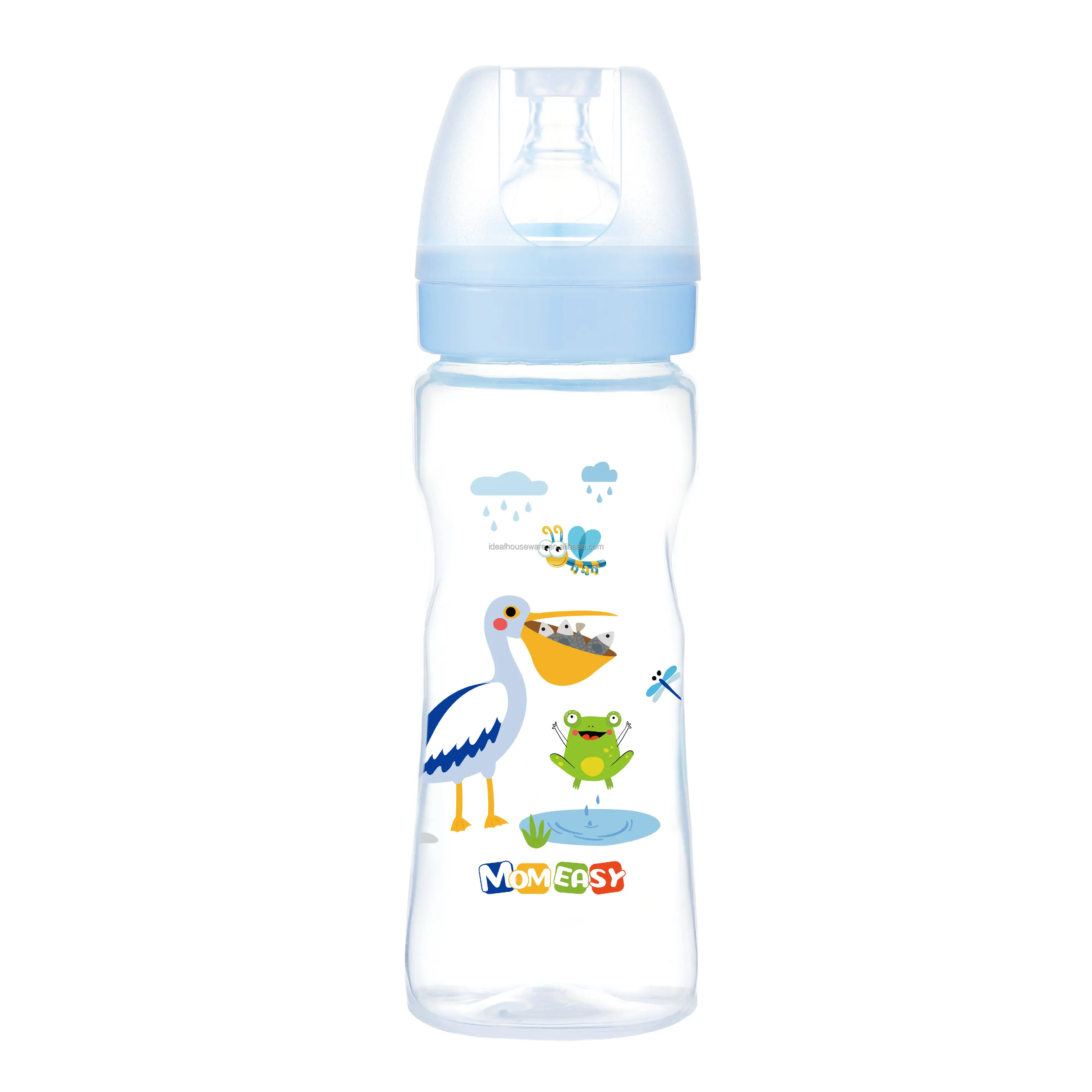 Botol susu bayi leher lebar, botol susu bayi lucu 11oz/330ml PP gaya baru