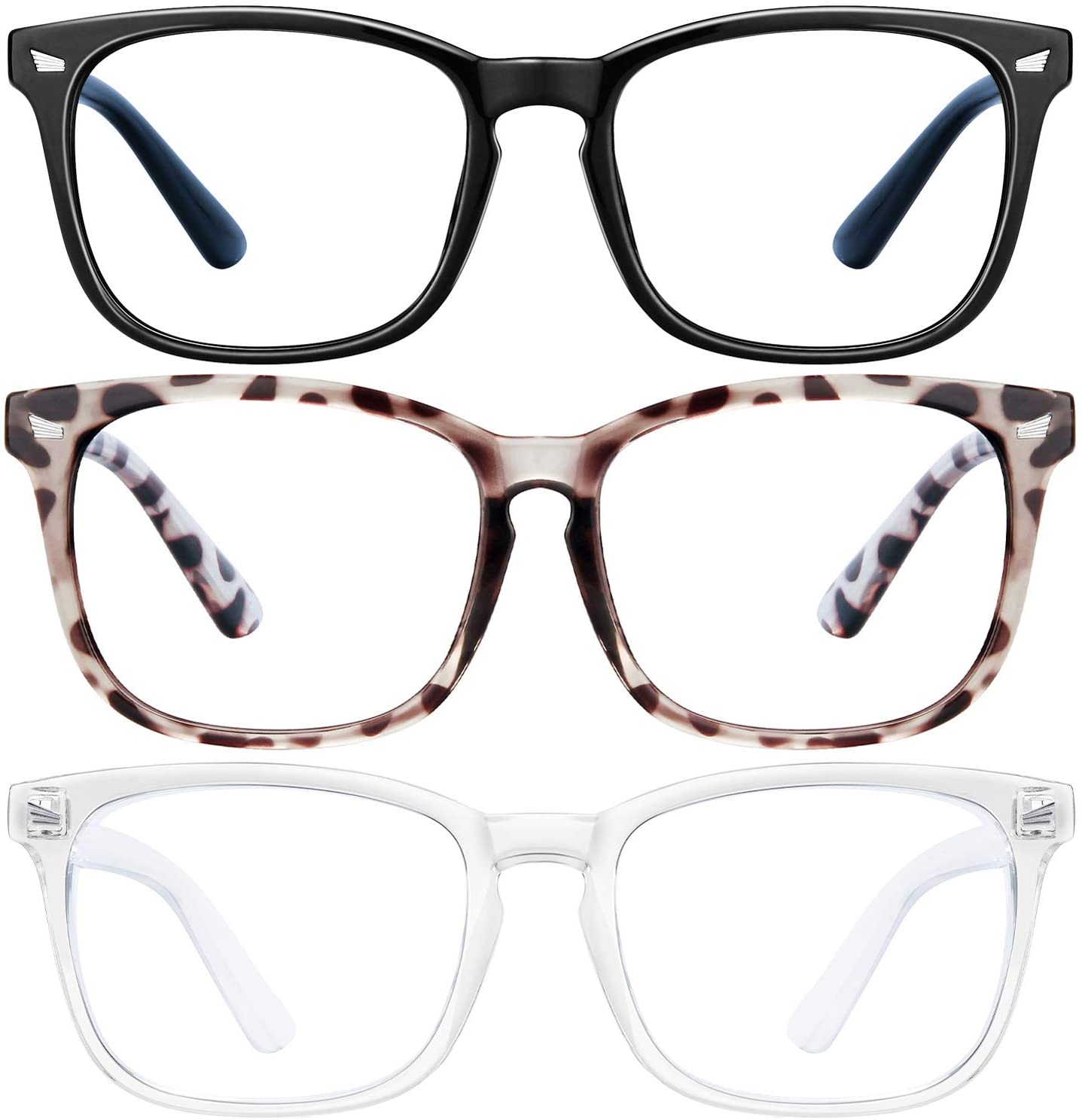 Noir + Tortue marron + Transparent