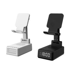 Nuovo Altoparlante <span class=keywords><strong>Bluetooth</strong></span> Tre-in-Uno <span class=keywords><strong>con</strong></span> Ricarica Wireless e Supporto Pieghevole per Telefono da Scrivania - Product Image 2
