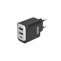 Chargeur rapide USB C 25W 3 ports QC PD avec LED pour Samsung Xiaomi Ordinateur portable Tablette Charge rapide protocole complet