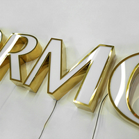 Letrero LED para Tienda, Letras 3D, Logotipo Comercial, Letrero Acrílico Metálico, Letrero con Letras 3D, Letrero Luminoso LED para Publicidad Exterior