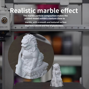 <b>PLA</b> Marble 1.75mm High Speed High Toughness for Bambu Creality 3D Printer <b>Filament</b> Spool - Product Image 5