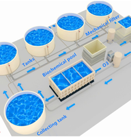 Recirculerend Aquacultuursysteem (Ras)-Apparatuur Voor Garnalen En Visteelt Binnenshuis