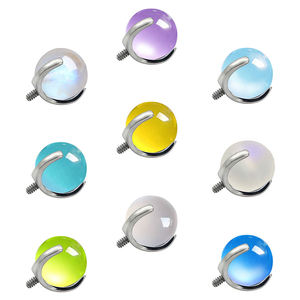 Lotus Wholesale Shiny Claw Opalite Ball Titanium Internal Threaded <b>Piercing</b> Tops Ends <b>Jewelry</b> - Product Image 1