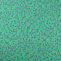 Tissu Popeline Imprimé Fleurs Coton Années 70*100 pour Confection de Vêtements Faits Main