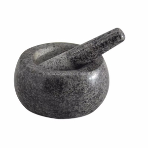 Kit de pilon et de mortier en <span class=keywords><strong>pierre</strong></span> d'épices en granit lourd de nouveau style chinois - Product Image 5