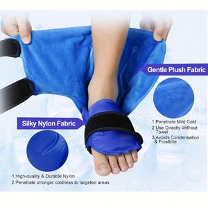 Practical Hot and Cold Therapy Foot & <b>Ankle</b> Pain Relief Cooling <b>Ice</b> <b>Pack</b> Reusable Gel Set with Leak-Proof Adjustable Design - Product Image 6