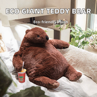 Ours en peluche géant lesté en coton PP lavé, certifié CE CPC, écologique, doux, 25 cm, unisexe, décoration d'intérieur