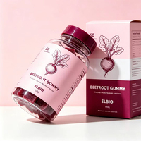 SLBIO Gommes à mâcher à la poudre de betterave - Qualité alimentaire, 2 gommes par portion, nourrissant le foie et l'estomac, OEM/ODM disponible
