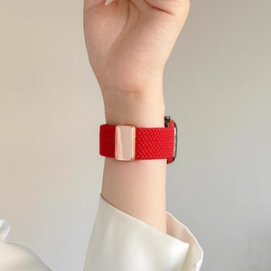 Para Apple Watch <span class=keywords><strong>iWatch</strong></span> 10 9 <span class=keywords><strong>8</strong></span> Correa de reloj con tejido de nailon elástico para Apple Watch Ultra 2 Correa de repuesto con hebilla magnética - Product Image 4