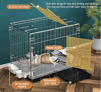 Cage à pigeons pour l'élevage domestique, cage à pigeons avec séparateur pour la reproduction et l'élevage