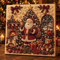 Kit d'art de peinture de perles 5D pour Noël, ornement suspendu, ensemble de bricolage pour décoration murale et cadeau - Grande Vente