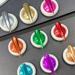 Poudre à ongles effet miroir super brillante en titane, pigment <span class=keywords><strong>chrome</strong></span> effet vague d'eau, paillettes aurore pour vernis gel DIY - Product Image 3