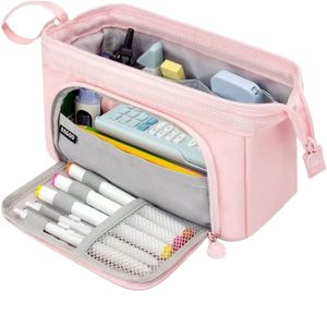 Estuche de Lápices Estilo Barco Japonés, Gran Capacidad, Caja de Papelería de Alta Gama para Estudiantes de Secundaria - Product Image 1