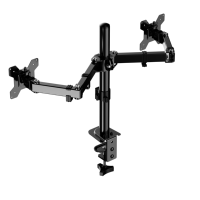 Bras de moniteur robuste pour écrans de 10 à 32 pouces, support de moniteur d'ordinateur réglable jusqu'à 10 kg, bras de moniteur à ressort à gaz unique