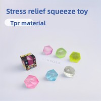 Mainan Squishy Southpeak Diamond Maltose dari TPR Padat, Lambat Mengembang, Alat Bantu Sensorik Pereda Stres untuk ADHD, Membantu Fokus