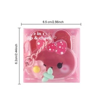 Baume hydratant translucide effet gloss à l'odeur de lapin mignon, blush illuminateur coloré, rouge à lèvres longue tenue pour un look éclatant et doux